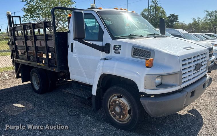 image for item EO0680 2008 Chevrolet C4500 flatbed truck