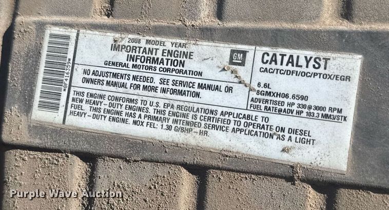 image for item EO0680 2008 Chevrolet C4500 flatbed truck