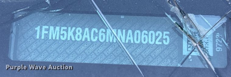 image for item EO0684 2021 Ford Explorer Police Interceptor SUV