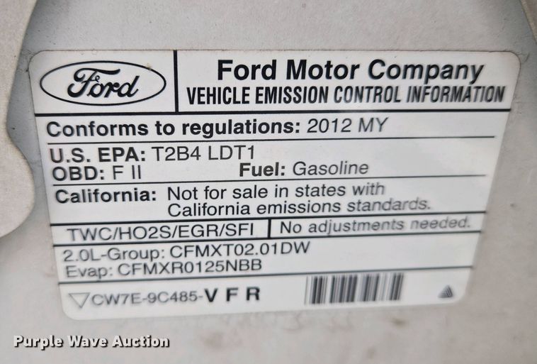 image for item EO0697 2012 Ford Transit Connect van