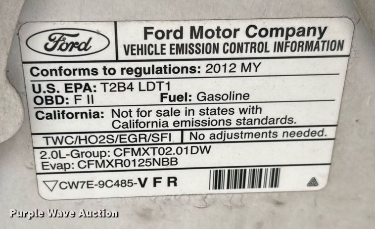 image for item EO0697 2012 Ford Transit Connect van