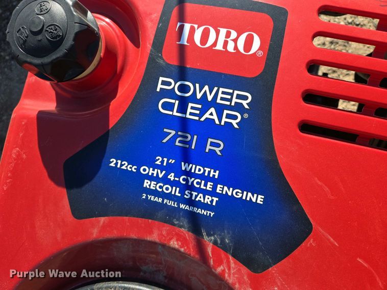 image for item EO0717 Toro 721R snow blower