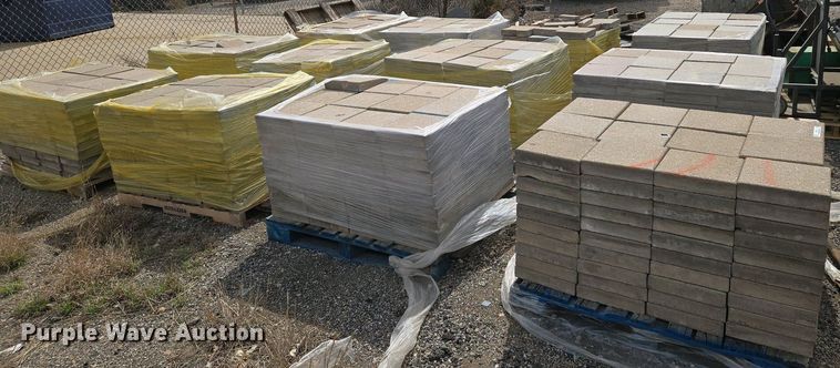 image for item EO0722  (12) pallets of concrete pavers