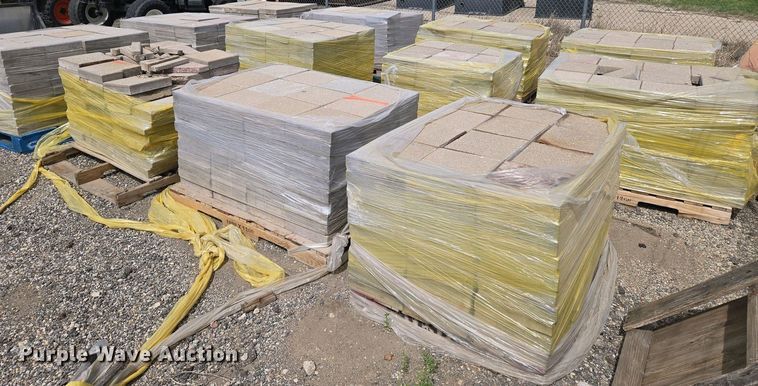 image for item EO0722  (12) pallets of concrete pavers