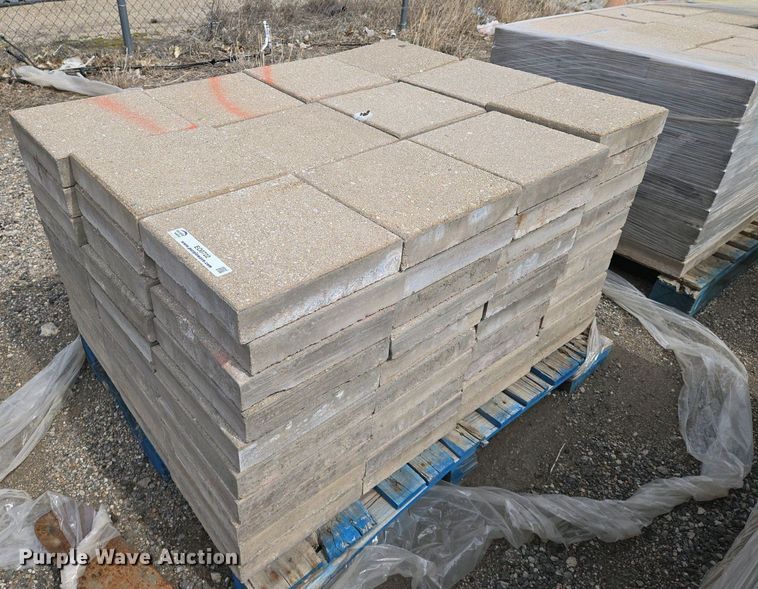 image for item EO0722  (12) pallets of concrete pavers