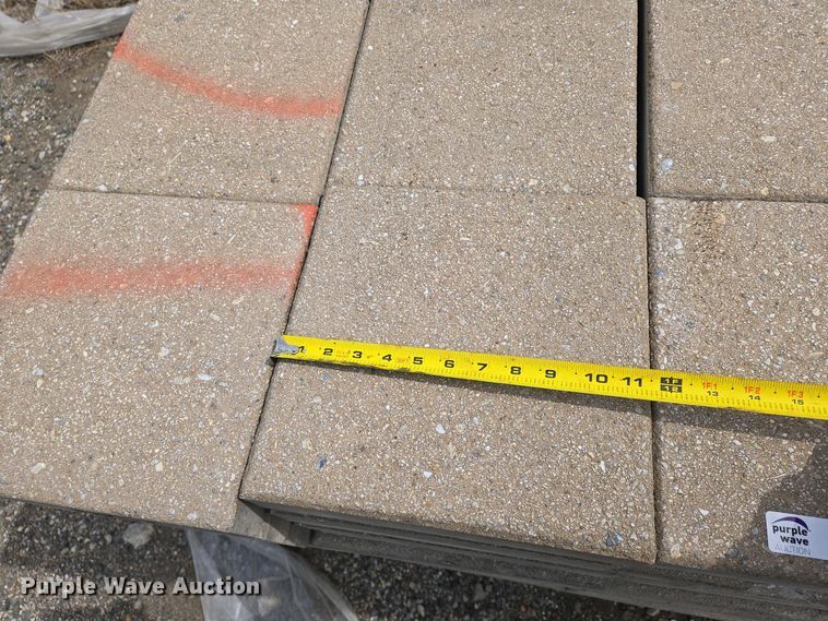 image for item EO0722  (12) pallets of concrete pavers
