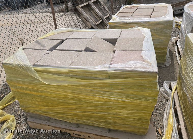 image for item EO0722  (12) pallets of concrete pavers