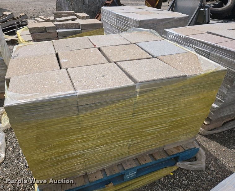 image for item EO0722  (12) pallets of concrete pavers