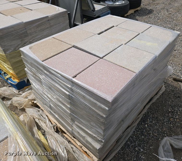 image for item EO0722  (12) pallets of concrete pavers