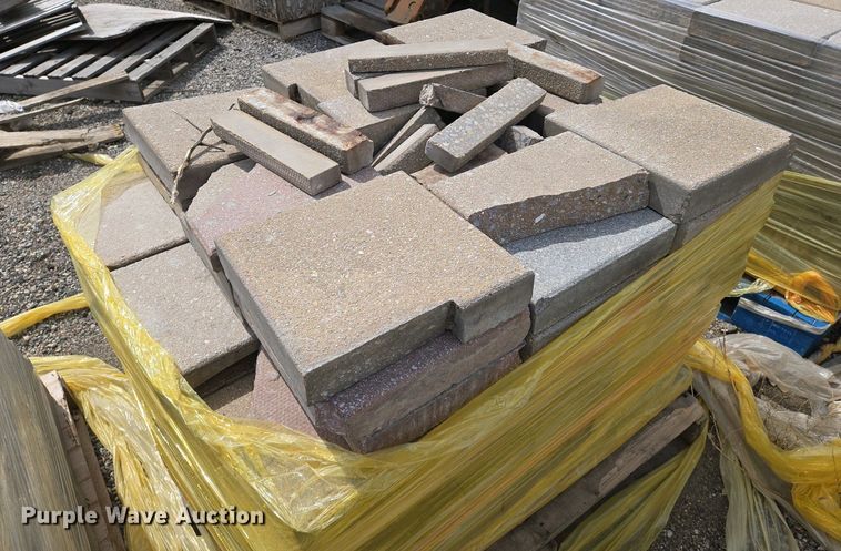 image for item EO0722  (12) pallets of concrete pavers
