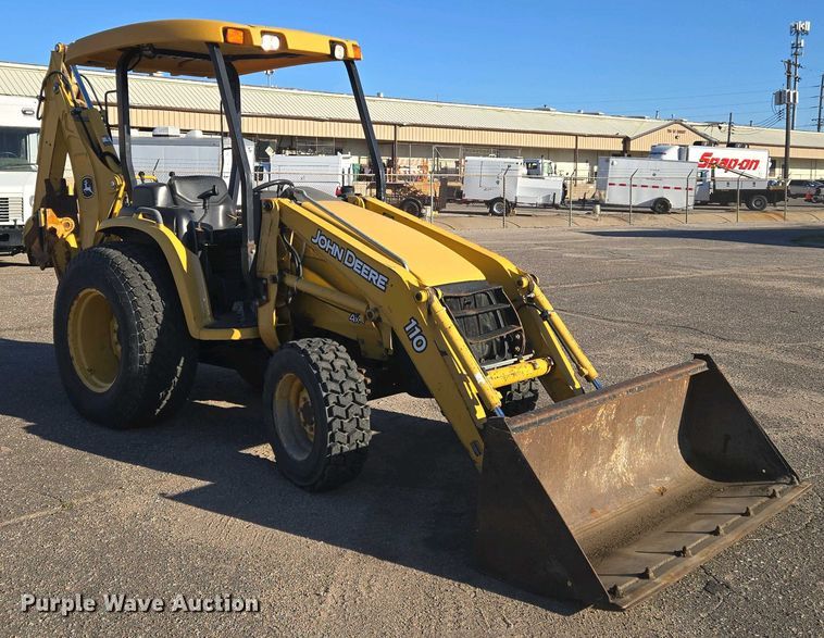 image for item EO0730 John Deere 110 backhoe