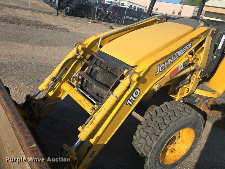 image for item EO0730 John Deere 110 backhoe