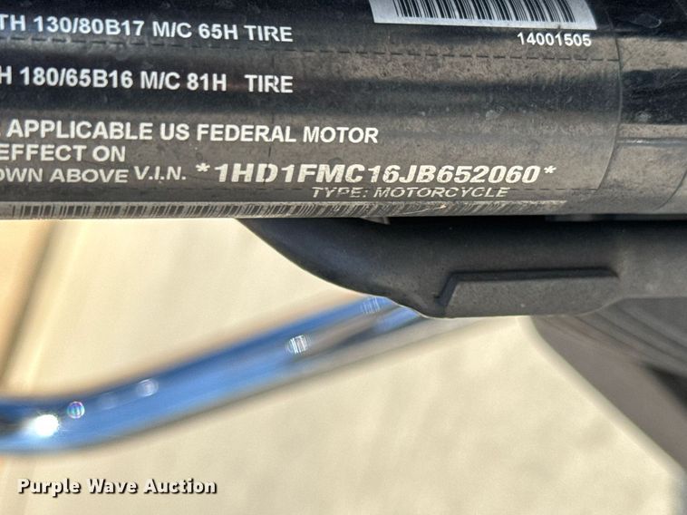 image for item EO0734 2018 Harley Davidson Electra Glide motorcycle