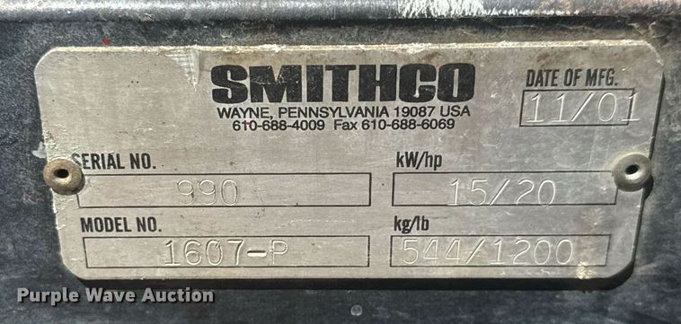 image for item EO0741 2001 Smithco Spray Star 1600 sprayer