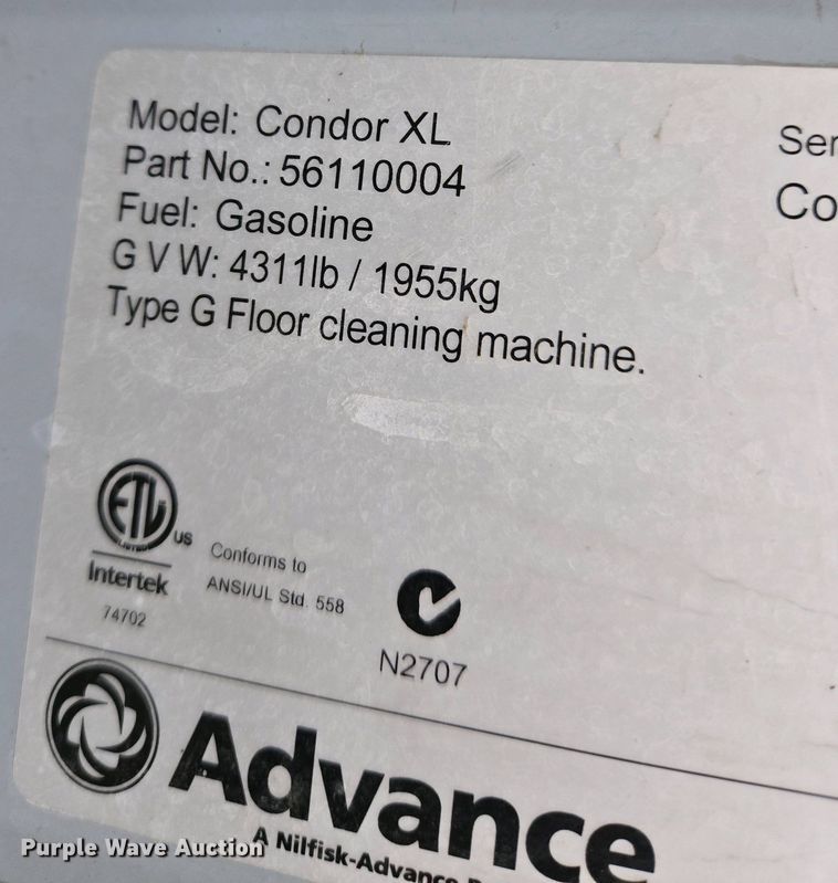 image for item EO0750 Condor  XL floor scrubber 