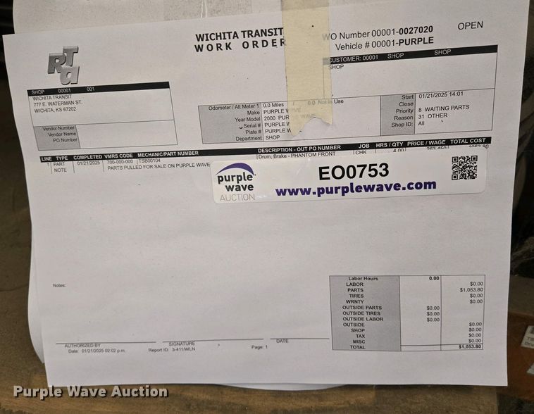 image for item EO0753 (4) Phantom brake drums