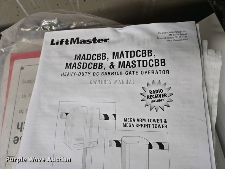 image for item EO0760 (5) Liftmaster MAT-DC-BB3 barrier gates
