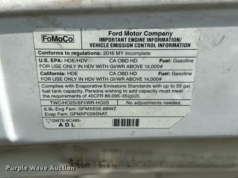 image for item EQ1316 2016 Eldorado Aerotech E450 shuttle bus