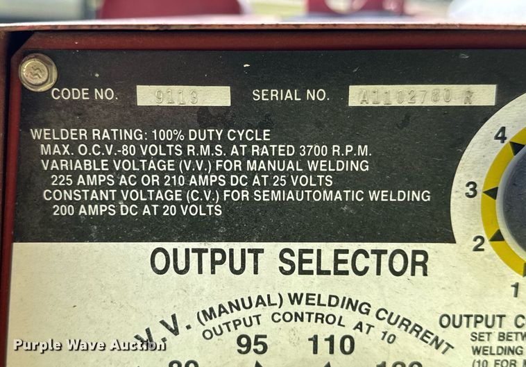 image for item EQ1318 Lincoln Electric Weldanpower welder/generator