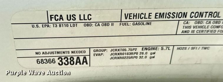 image for item EQ1320 2018 Dodge Ram 1500 Crew Cab pickup truck