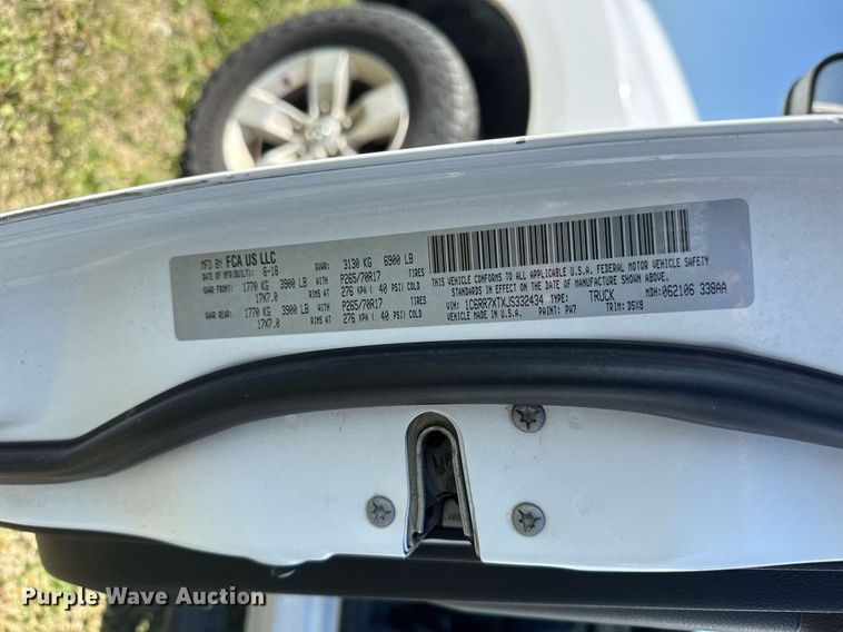 image for item EQ1320 2018 Dodge Ram 1500 Crew Cab pickup truck