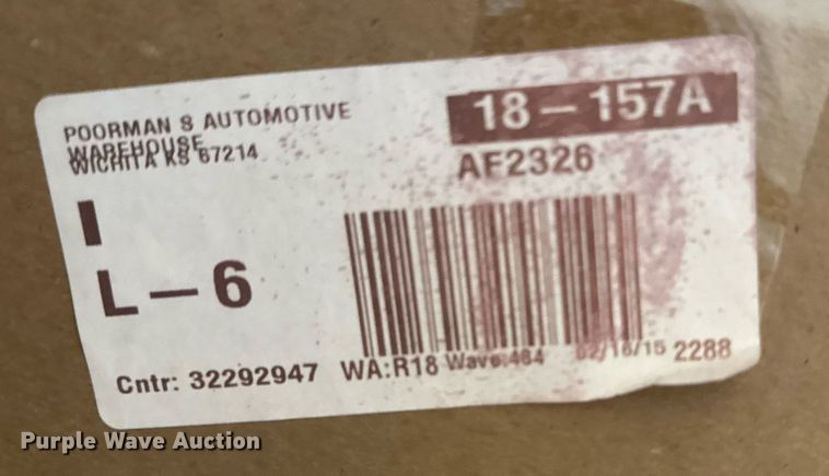 image for item EQ1324 Pallet of filters