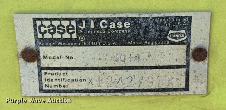 image for item EQ1326 1985 Case 30 + 4 trencher