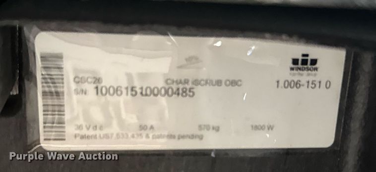 image for item EQ1330 Windsor Chariot 3 iScrub 26 floor scrubber