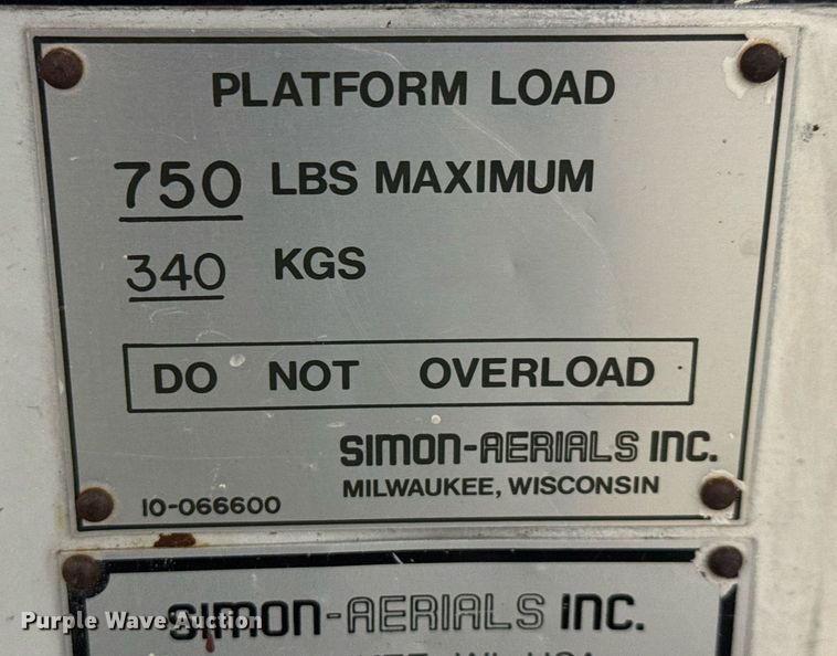 image for item EQ1333 Simon Aerials L2034E scissor lift