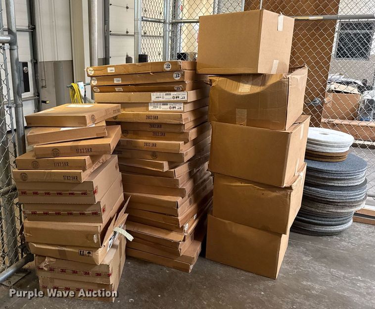 image for item EQ1336 Approximately 39 boxes of burnisher radial floor pads