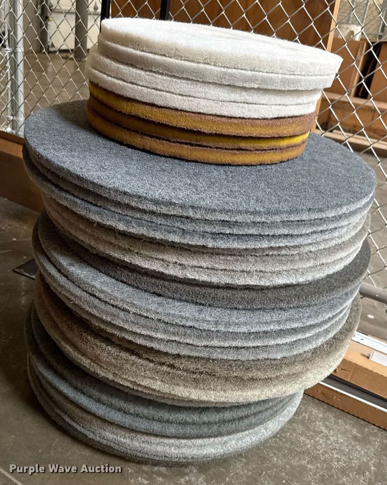 image for item EQ1336 Approximately 39 boxes of burnisher radial floor pads