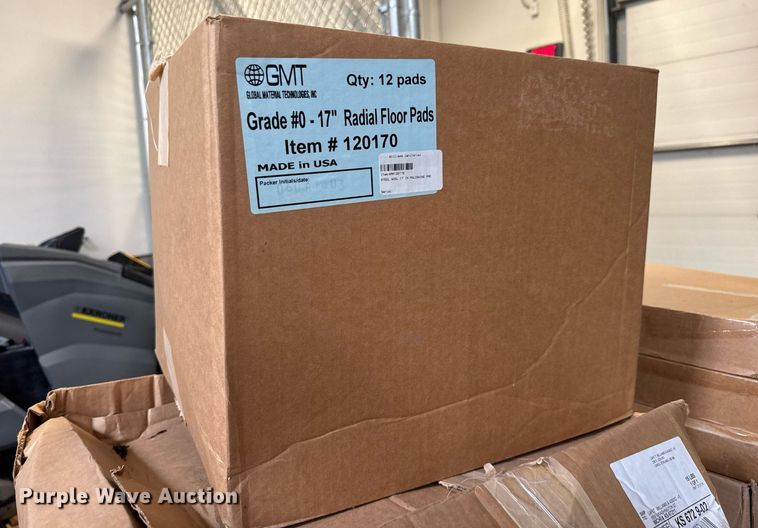 image for item EQ1336 Approximately 39 boxes of burnisher radial floor pads