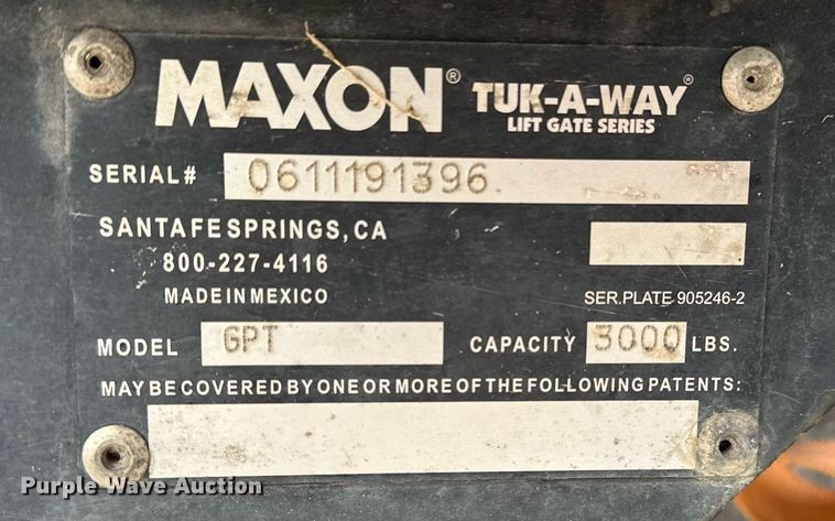 image for item DF8465 2012 International DuraStar 4300 box truck