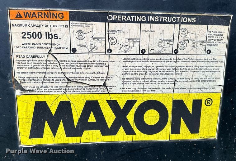 image for item DF8486 Maxon MTB-25 end gate lift