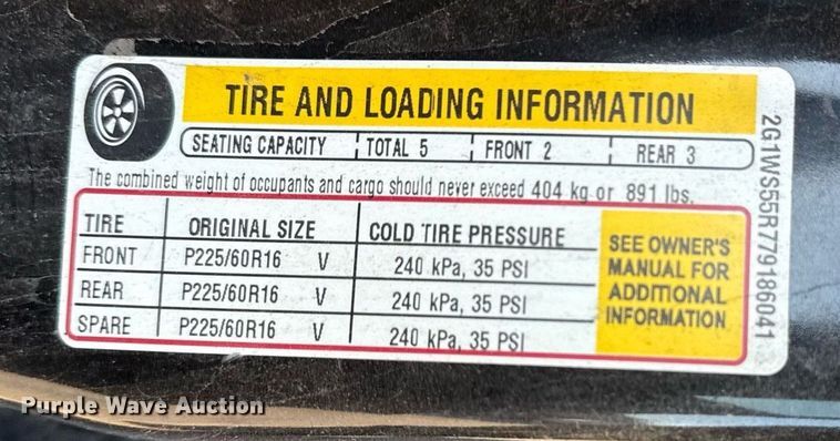 image for item DM5664 2007 Chevrolet Impala Police 