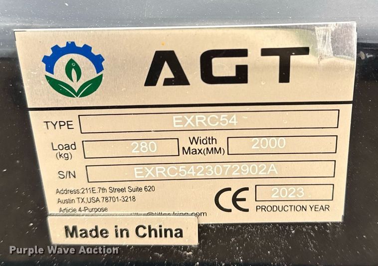 image for item DM5727 2023 AGT EXRC54 rotary mower