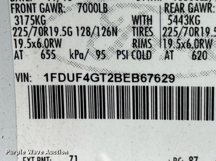 image for item DO0748 2011 Ford F450 Super Duty flatbed truck