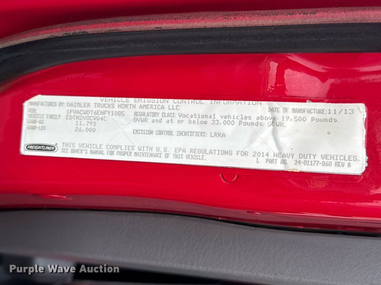 image for item DO0797 2014 Freightliner Business Class M2 shuttle bus