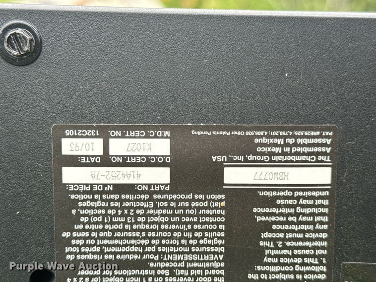 image for item DO0923 Liftmaster garage door