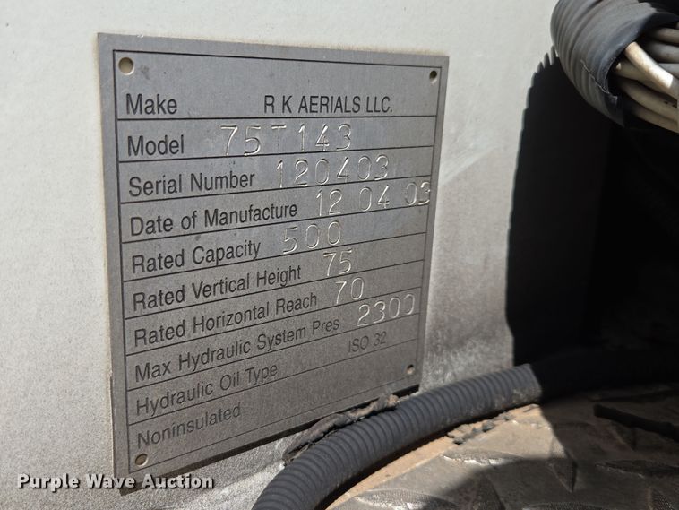 image for item DP6326 2003 HME Central States Fire Apparatus ladder fire truck