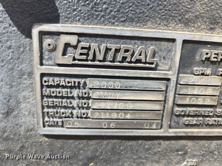 image for item DP6326 2003 HME Central States Fire Apparatus ladder fire truck