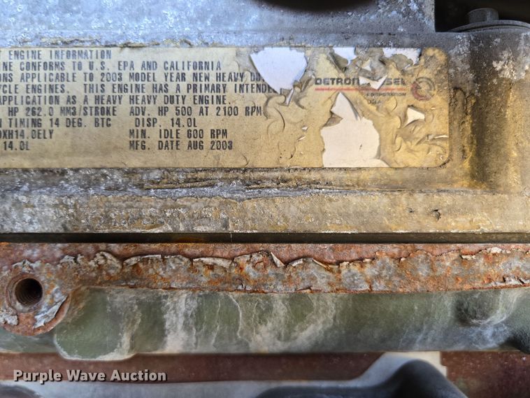 image for item DP6326 2003 HME Central States Fire Apparatus ladder fire truck