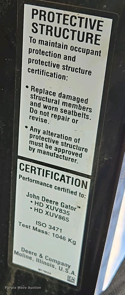 image for item DP6329 2023 John Deere Gator XUV835M utility vehicle