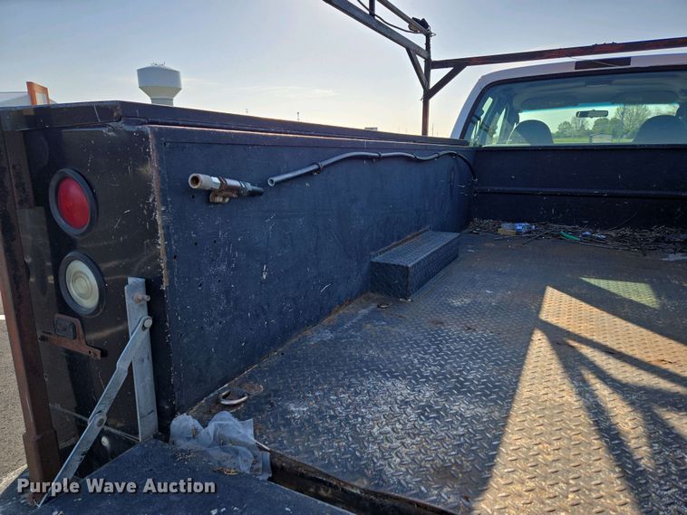 image for item DP6338 2004 Ford F350 Super Duty XL Crew Cab utility bed pickup truck
