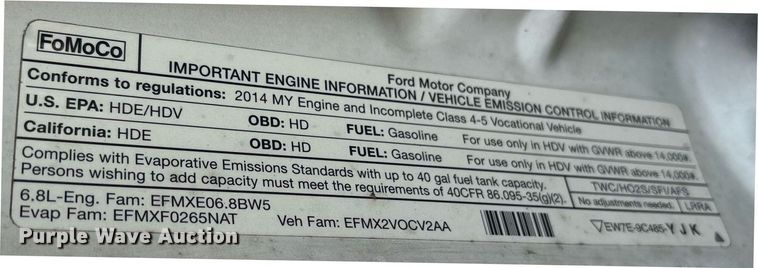 image for item DS3669 2014 Ford F450 Super Duty flatbed truck