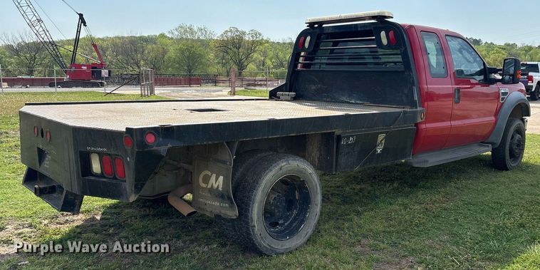 image for item DS3676 2008 Ford F550 Super Duty SuperCab flatbed truck