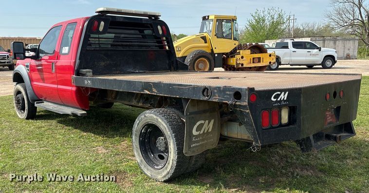 image for item DS3676 2008 Ford F550 Super Duty SuperCab flatbed truck
