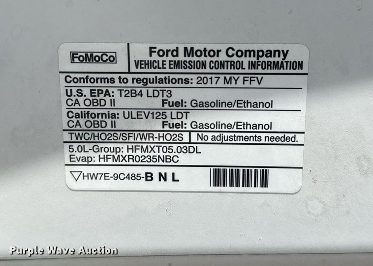 image for item DS3703 2017 Ford F150 XL SuperCrew pickup truck