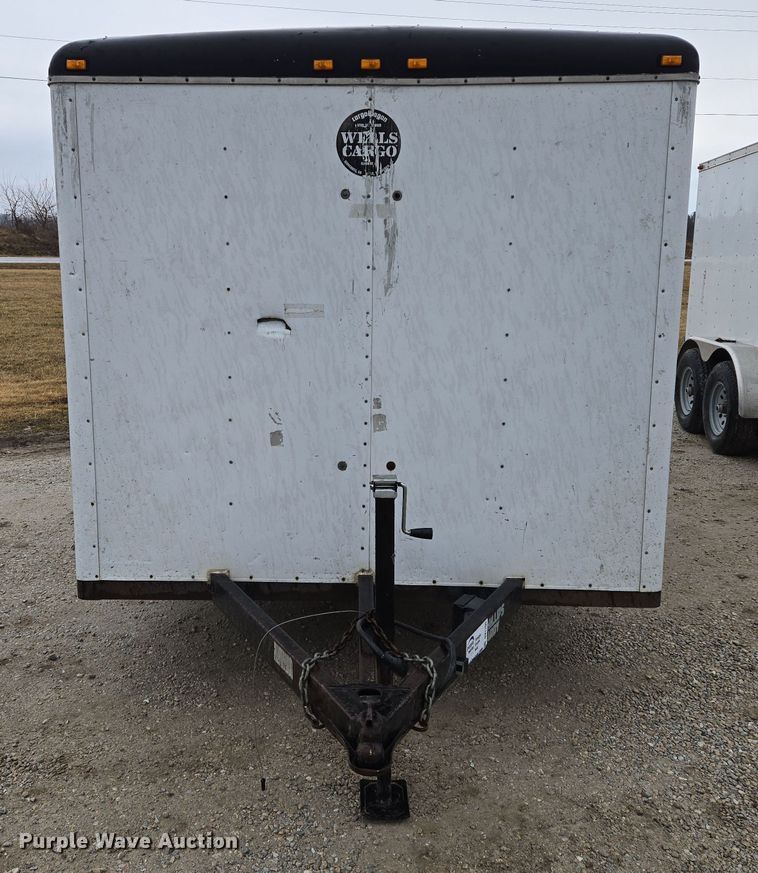 image for item DV1755 1995 Wells Cargo Enclosed cargo trailer