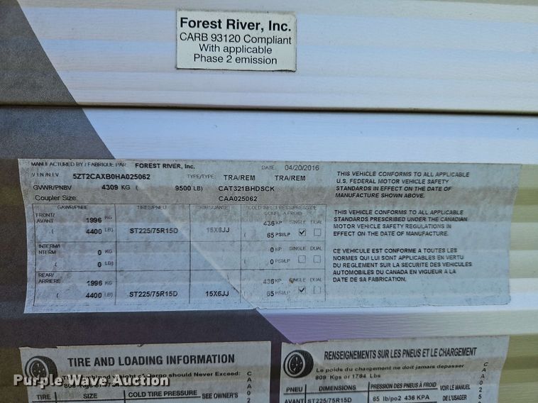 image for item EB7999 2017 Coachman Catalina 321BHDS CK camper